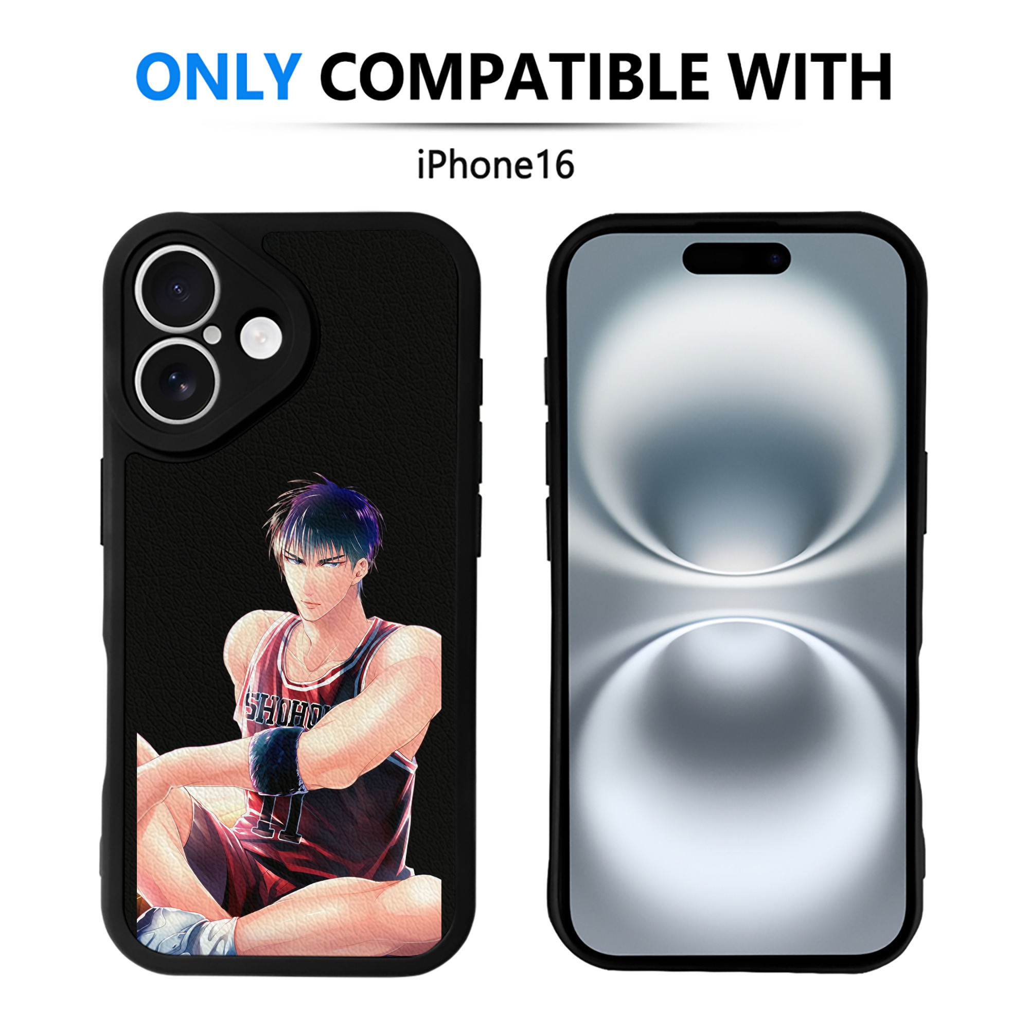 （画像用） SLAM DUNK／スラムダンク 【iPhone 16シリーズ対応】シリコンスマホケース（レザー調） 材質：シリコン